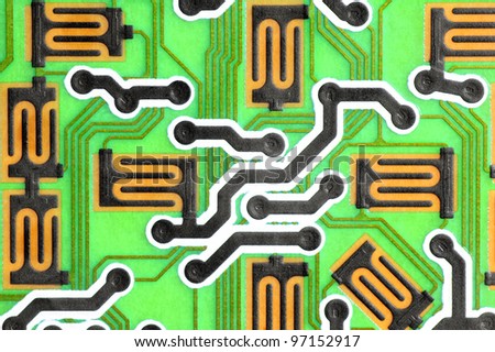 Printed circuit.(remote control TV)