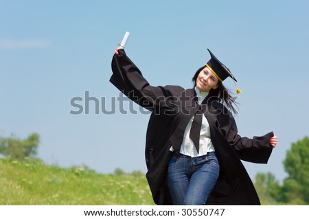 graduation woman portrait