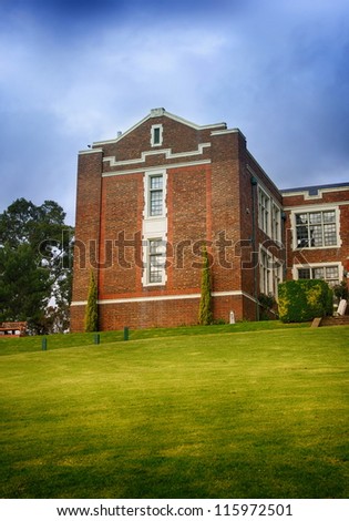 antique high school in Melbourne Australia.