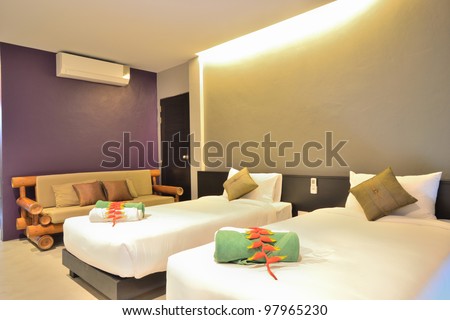 Luxury bedroom interior design for modern life style.