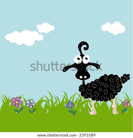 Black Sheep Illustration - 2391089 : Shutterstock