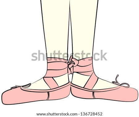 First Ballet Position, Illustration - 136728452 : Shutterstock