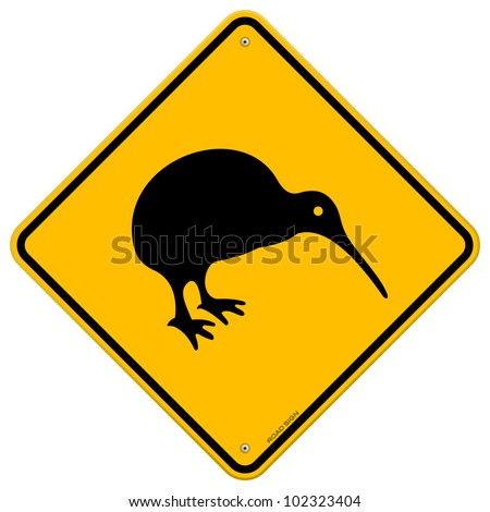 Kiwi Yellow Sign