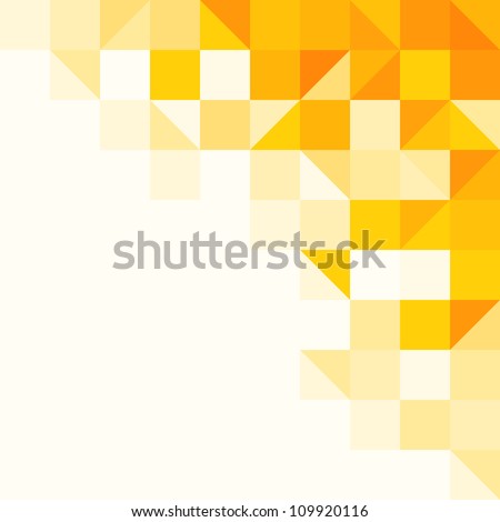 Yellow Abstract Pattern – Triangle and Square pattern in yellow and orange colors