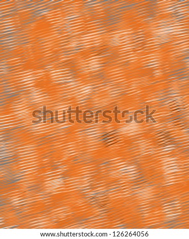 Antiqued solid colored orange background has been rubbed and scratched to reveal the distressed white and grey beneath the color.