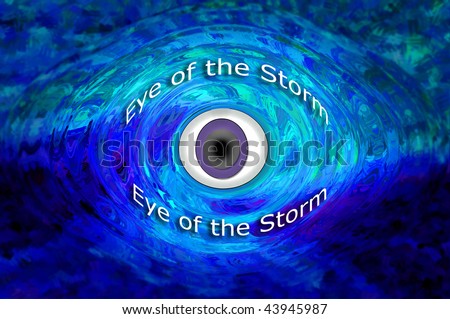 Hurricane weather brings on a storm in the ocean depths.  The eye of the storm surrounds and troubled waters overwhelm.