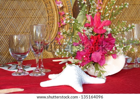 table center piece. wedding table decoration