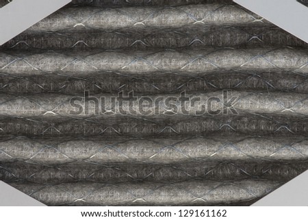Air conditioner and furnace air filter close up