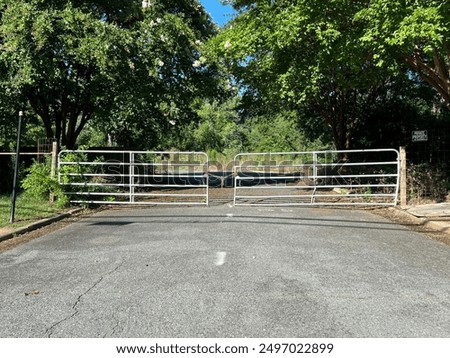 Similar – Image, Stock Photo Shut-off at the entrance