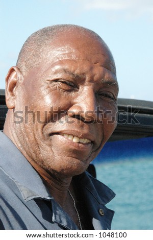 happy caribbean man with big smile