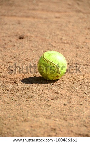 Softball on dirt
