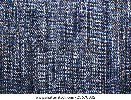 Close up on denim cloth