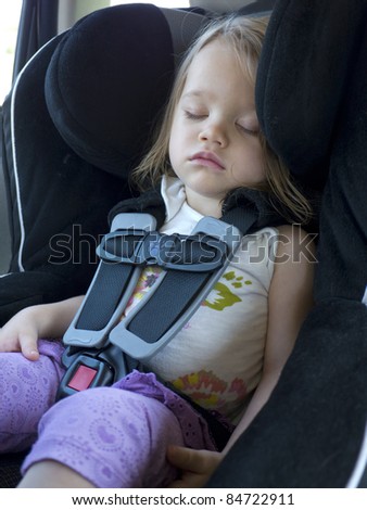 Toddler Sleeping In A Car Seat Stock Photo 84722911 : Shutterstock