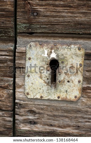 Door lock and key hole