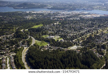 Vancouver - North Vancouver and slopes to Burrard Inlet
