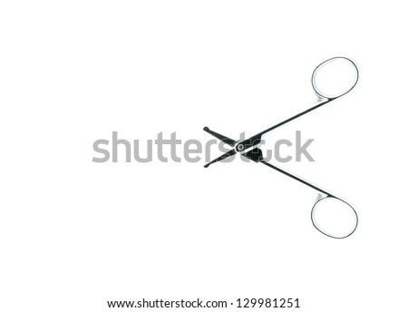 Scissors Nose Hair isolated on white background.