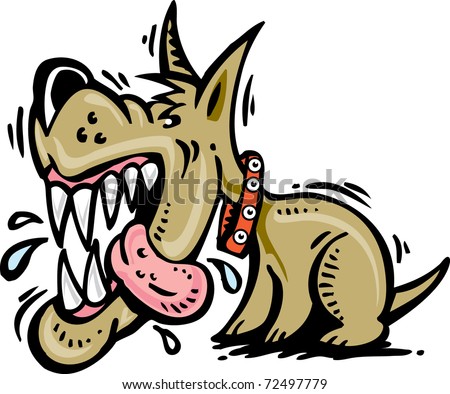 Snarling Vicious Little Mad Dog / Mad Dog Stock Vector Illustration ...
