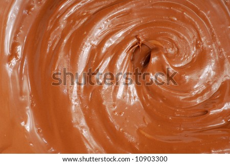 Freshly melted chocolate as background image