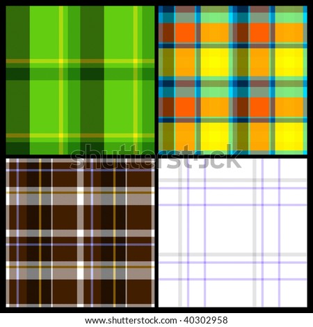 Illustration of Tartan Cloth Seamless Pattern - Original Pattern Designs