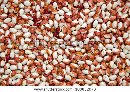 Dried colorful beans. Healthy nutrition ecologic food background.