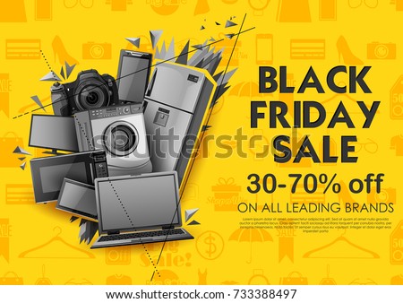 illustration of background for Black Friday Sale shopping Offer and Promotion Background on eve of Merry Christmas