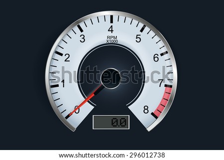 Tachometer. Vector Illustration