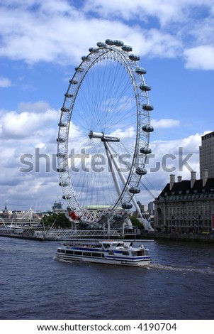 The London Eye Millennium Wheel in the United Kingdom