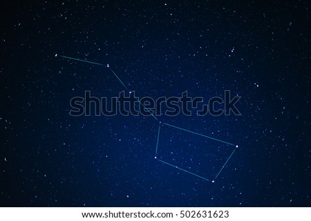 Similar – Image, Stock Photo Big Dipper or Ursa Major Constellation over Rural Landscape with Tent on a Hill in Provence, France