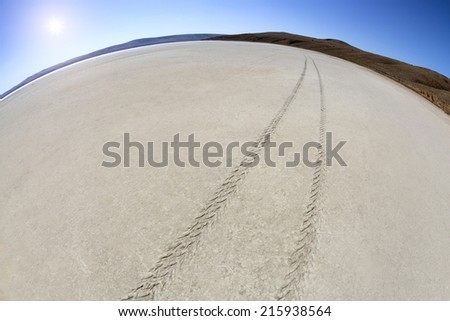 Barren landscape photographed in the afternoon