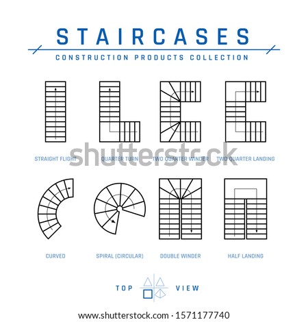 Similar – Image, Stock Photo Double staircase Stairs