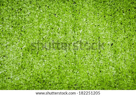 Green artificial turf