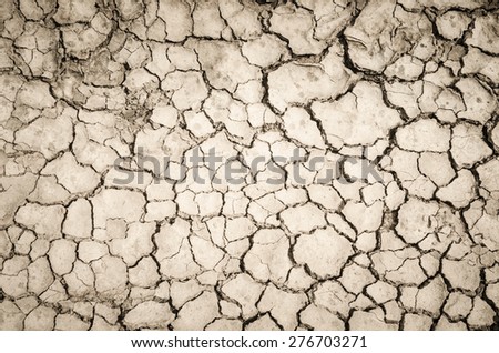 Crack soil on dry season, Global worming effect.Crack soil on dry season, Global worming effect.