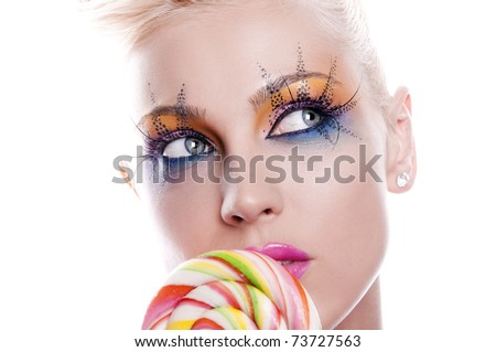 Sweet Candy Girl Stock Photo 73727563 : Shutterstock