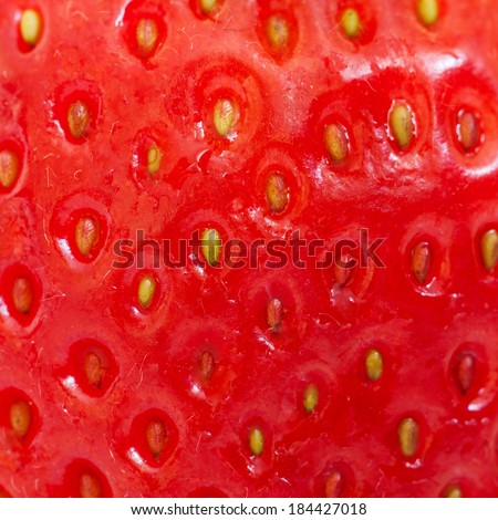 Red bio strawberry texture background.