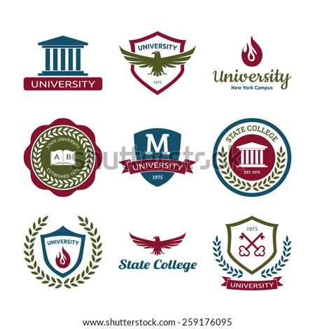 College Logo Pack | Download Free Vector Art | Free-Vectors