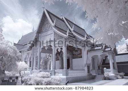Places Of Worship in near infrared ,Thailand.
