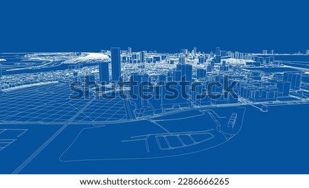 Similar – Image, Stock Photo vintage style skyscrapers with backlight