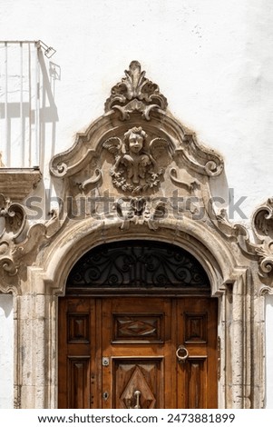 Similar – Image, Stock Photo Portal of the tenement house