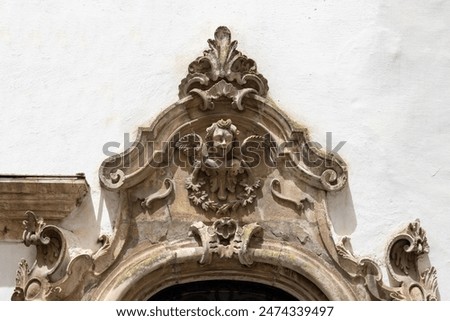 Similar – Image, Stock Photo Portal of the tenement house