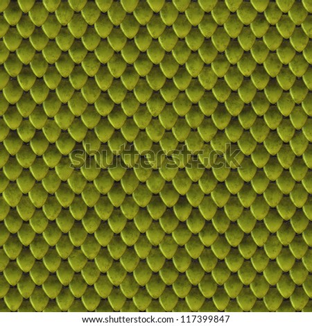 Green lizard skin seamless background or texture