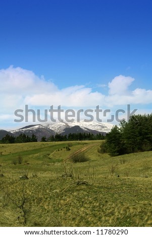 landscape from Bulgaria,mountain Rila