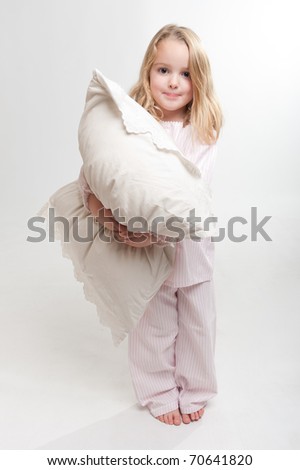 Similar – Image, Stock Photo Portrait of Little Blond Girl Wearing Protective Face Mask