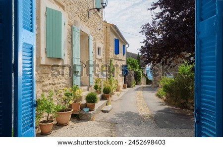 Similar – Image, Stock Photo Old town street in Autun/ Burgundy