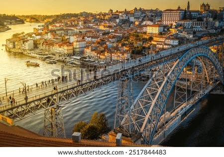 Similar – Foto Bild porto city flusslandschaft sonnenuntergang