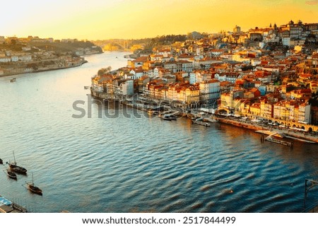 Similar – Foto Bild porto city flusslandschaft sonnenuntergang