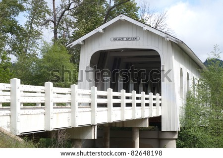 Grave Creek Covered Bridge Josephine County Transportation Oregon