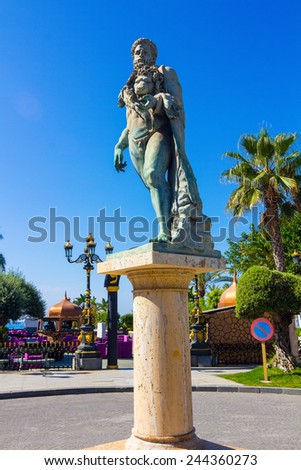 Bronze Statue Of Naked Man With A Lion Head Stock Images Page Everypixel