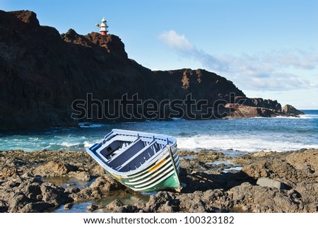boat capsized off the coast of punta teno, tenerife, spain