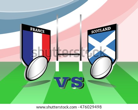 Rugby championship, France vs Scotland match