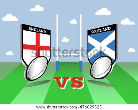 Rugby championship, England vs Scotland match